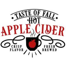 hot apple cider sign