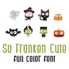 so franken cute full color font