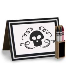 4 x 5 skull coloring card