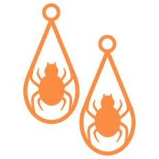 spider earrings