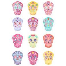mexican sugar skull stickers