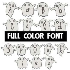 spookies color font
