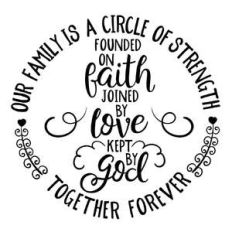 our family is a circle of strength