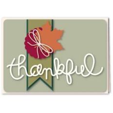 thankful maple leaf 5x7 card kit
