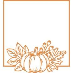 pumpkin square frame