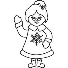 ms claus outline