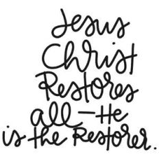 jesus restores