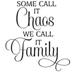 some call it chaos we call it family