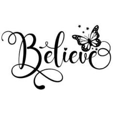 believe butterfly word