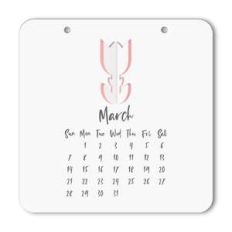 2021 calendar march