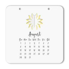 2021 calendar august