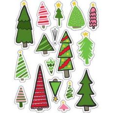 ml christmas tree cuties stickers