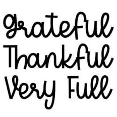 grateful thankful very full