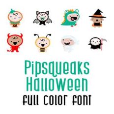 pipsqueaks halloween full color font