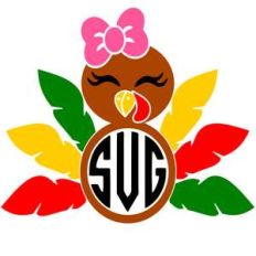 turkey girl monogram