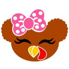 afro puffs cute turkey girl