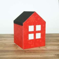 scallop roof christmas house