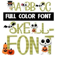 skelli-font color font