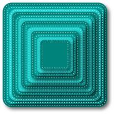 nested stitched rounded square