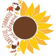 grateful, thankful, blessed sunflower