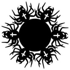 halloween coaster with spiders