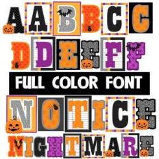 notice nightmare color font
