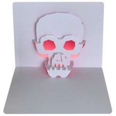 skull popup card
