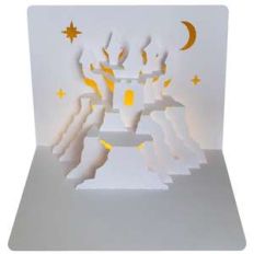 haunted castle popup card