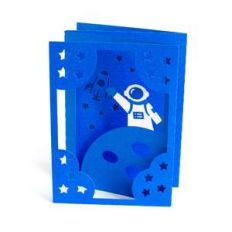 astronaut accordion card
