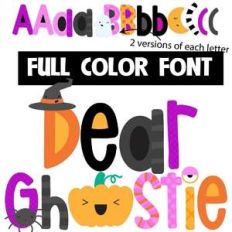dear ghostie color font