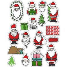 ml santa santa stickers