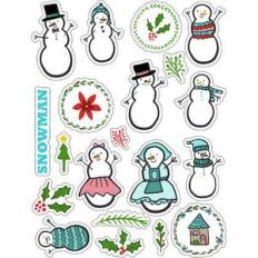 ml snow people stickers