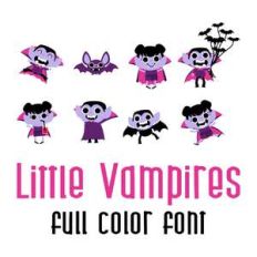 little vampires full color font