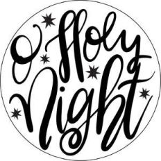 o holy night round ornament