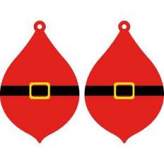 santa earrings
