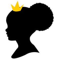 baby girl with afro pony puff hair