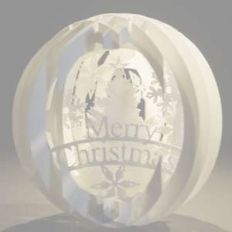 four layered pop up sphere merry christmas
