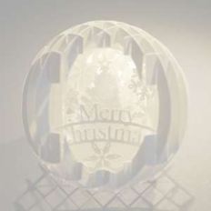 four layered pop up sphere merry christmas pro