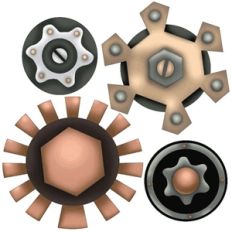 steam punk gear set pnc