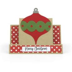 center step card christmas ornament
