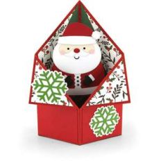 tuxedo box card christmas santa