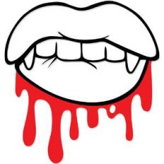 bloody vampire lips