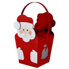 hanging santa box ornament lantern