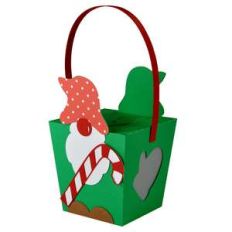 hanging christmas gnome box ornament lantern