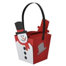 hanging snowman box ornament lantern