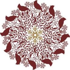 winter cardinal mandala