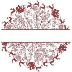 split christmas mandala