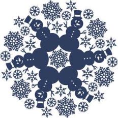 snowman mandala