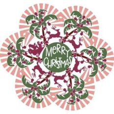 christmas palm tree mandala