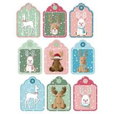 reindeer-themed gift tags